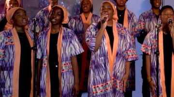 The Royal Accord Gospel choir at the Benaki Museum